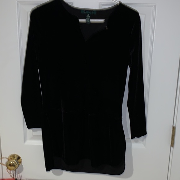 Velveteen feel and look size XS long sleeve top - Picture 4 of 5